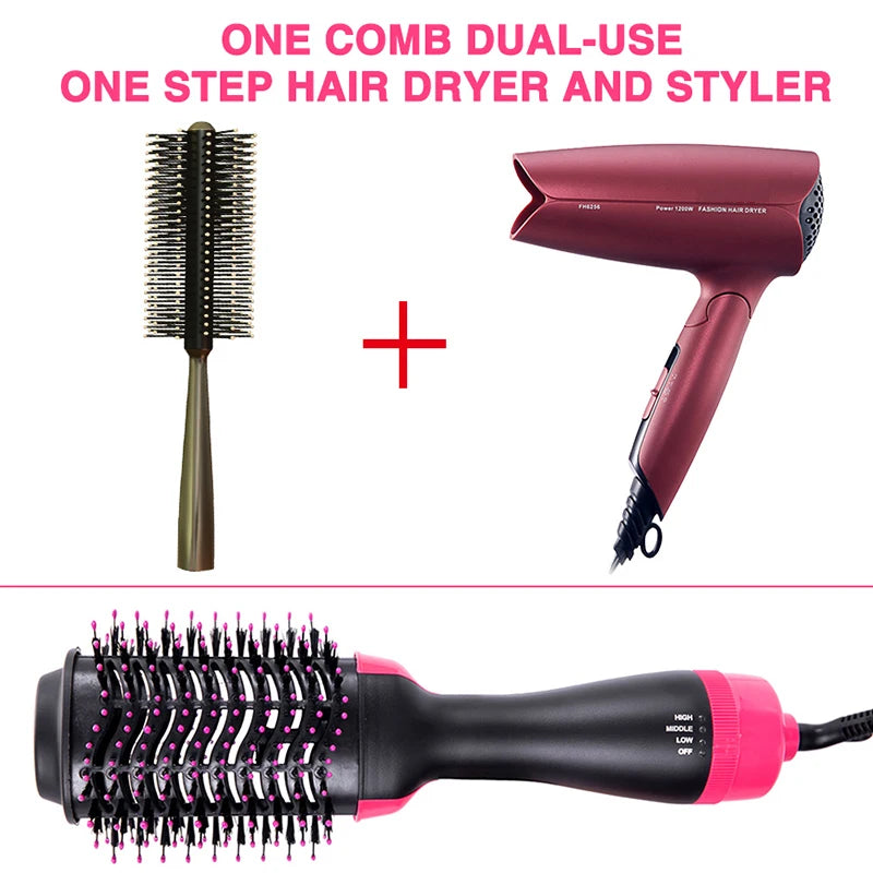 Hair Dryer Brushes For Women One Step Volumizer Hot-Air Hair Brushes