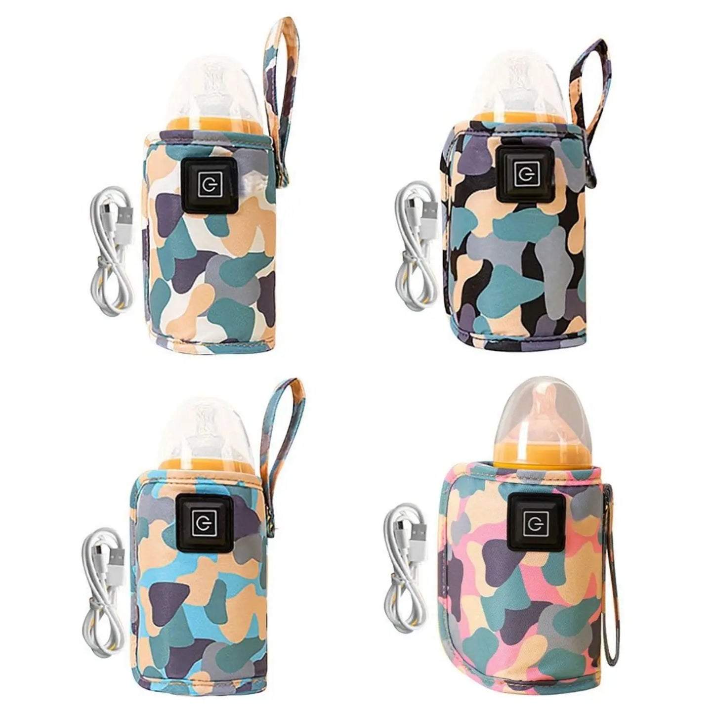 USB Milk Water Warmer Bottle Heater Insulated Bag Baby Nursing Safe Kids