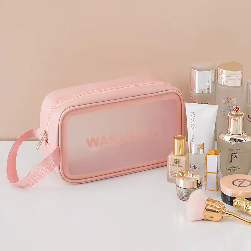 Korean Waterproof Transparent Travel Cosmetic Bag