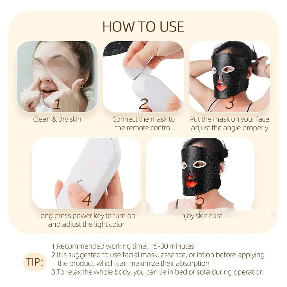Silicone Phototherapy Face Mask
