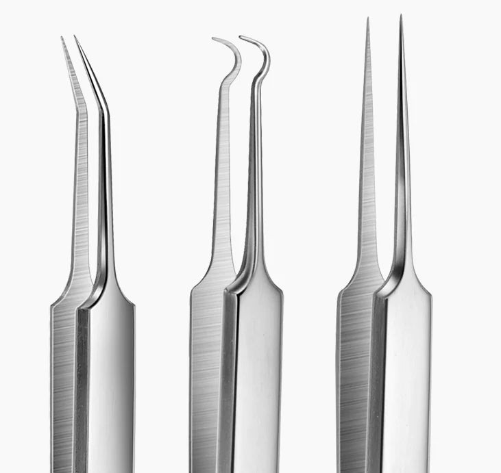 Blackhead Remover Tool Set - Stainless Steel Beauty Pins