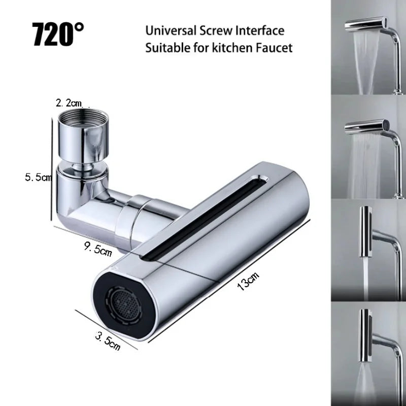 New 4 Modes Waterfall Kitchen Faucet Universal 720°