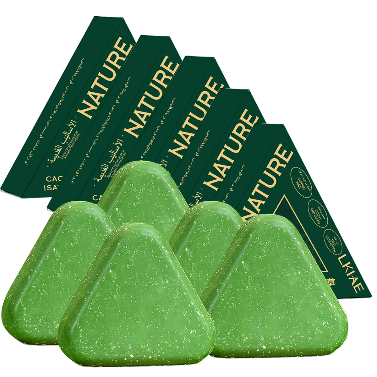LKIAE Herbal Plant Shampoo Body Bar, Prevent Hair Loss, Anti-Dandruff, Helpful Hair Growth