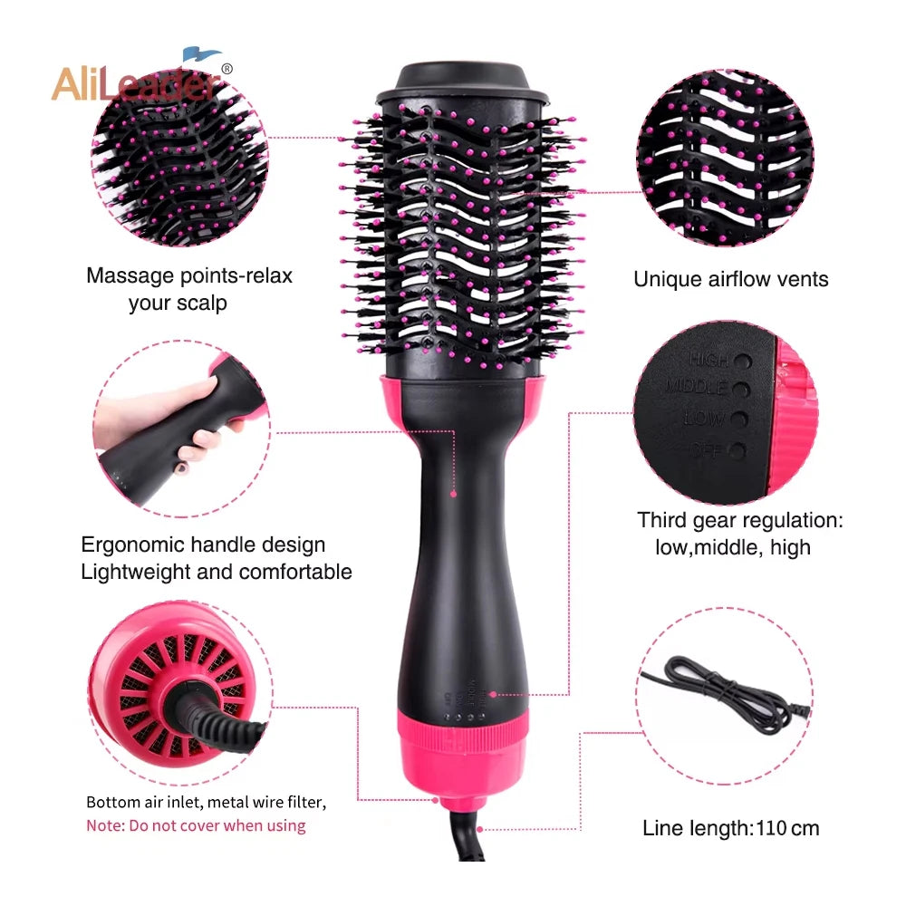 Hair Dryer Brushes For Women One Step Volumizer Hot-Air Hair Brushes