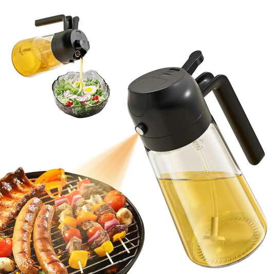 Dual-Action Kitchen Oil Dispenser & Sprayer