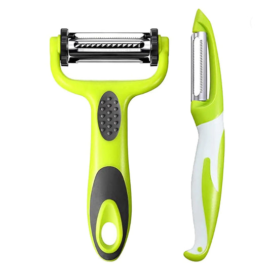 Stainless Steel Dual Peeler Set for Fruits and Vegetables